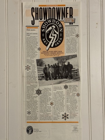 The Showdowner · Winter of 90 Issue — page 1 of 3