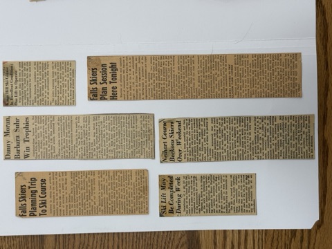 Jack Throckmorton’s scrapbook · Club papers, membership records and cuttings — page 1 of 96