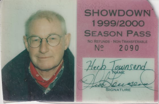 99-00 Herb Townsend Season Pass — Clive Townsend
